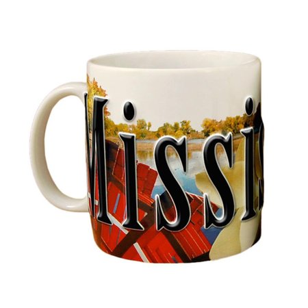 AMERICAWARE Mississippi 18 oz Full Color Relief Mug AM16382